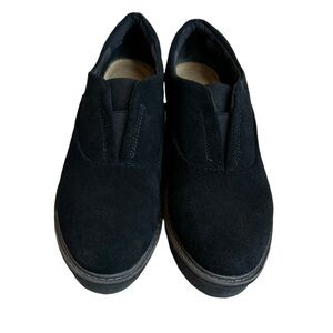 Clarks Womens Airabell Mid Loafer Black‎ Size 9.5